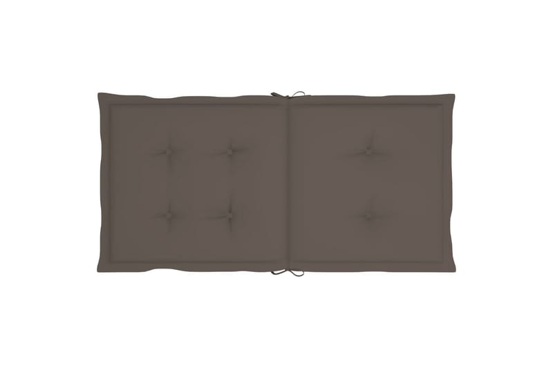 Sittdynor för trädgården 6 st taupe 100x50x4 cm - Brun - Sittdynor & ryggdynor utemöbler