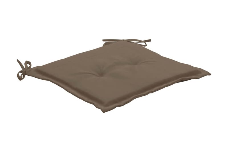 Stolsdynor för trädgården 2 st taupe 50x50x3 cm - Brun - Utemöbler - Dynor - Sittdynor & ryggdynor utemöbler