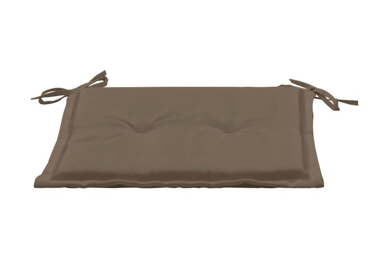 Stolsdynor för trädgården 2 st taupe 50x50x3 cm - Brun - Utemöbler - Dynor - Sittdynor & ryggdynor utemöbler