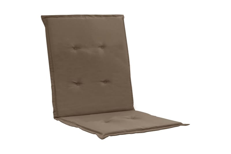 Stolsdynor för trädgården 4 st taupe 100x50x3 cm - Brun - Sittdynor & ryggdynor utemöbler