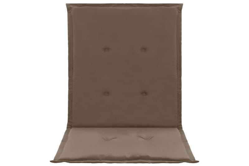 Stolsdynor för trädgården 4 st taupe 100x50x3 cm - Brun - Sittdynor & ryggdynor utemöbler