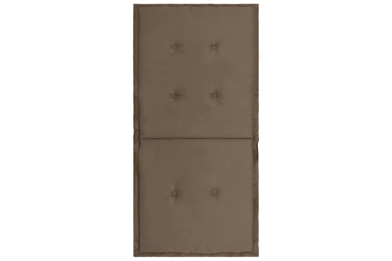 Stolsdynor för trädgården 4 st taupe 100x50x3 cm - Brun - Sittdynor & ryggdynor utemöbler