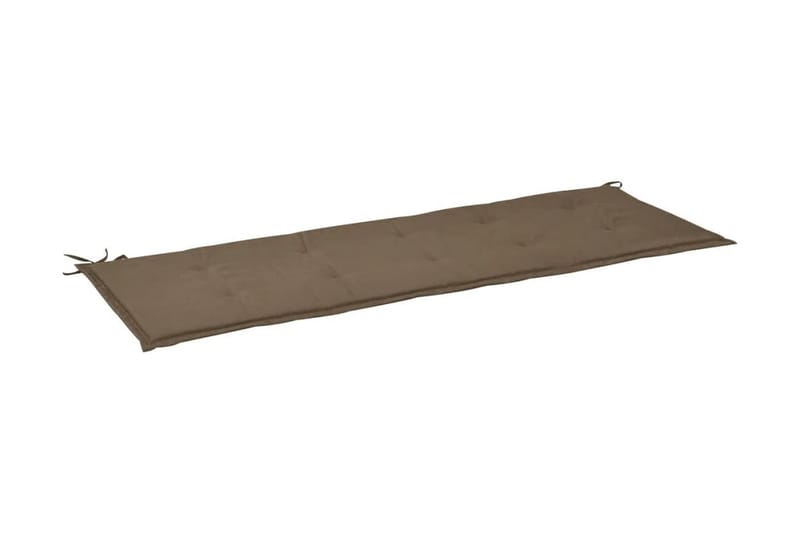 Bänkdyna för trädgården taupe 150x50x3 cm - Brun - Soffdynor & bänkdynor utemöbler