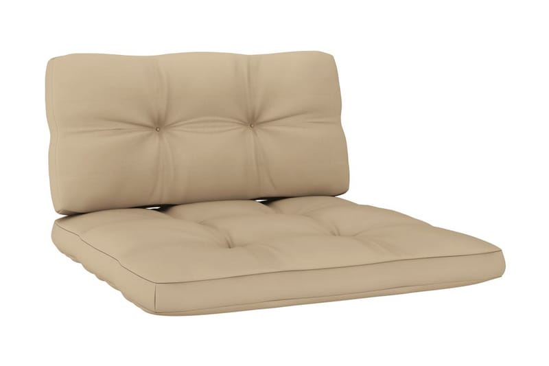 Dynor till pallsoffa 2 st beige - Beige - Soffdynor & bänkdynor utemöbler