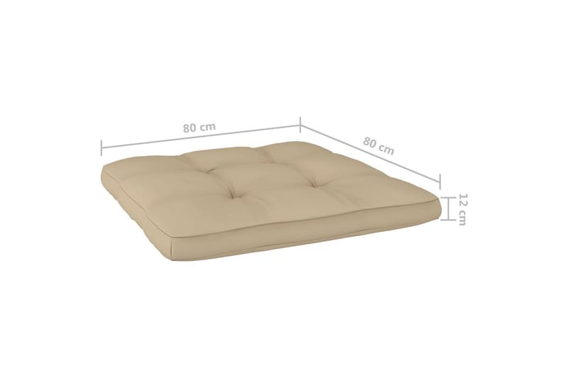 Dynor till pallsoffa 2 st beige - Beige - Soffdynor & bänkdynor utemöbler