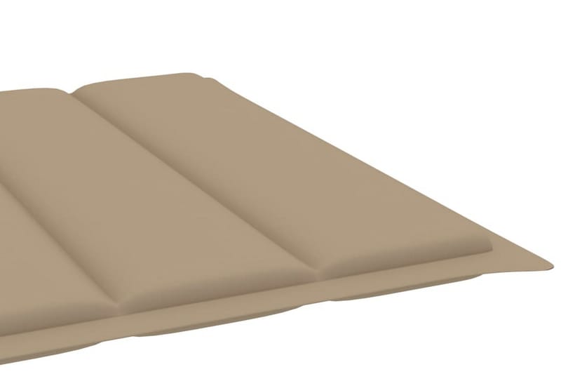 Solsängsdyna beige 200x60x3 cm tyg - Beige - Dyna solsäng