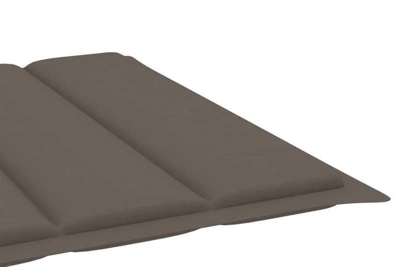 Solsängsdyna taupe 200x70x3 cm tyg - Brun - Utemöbler - Dynor - Dyna solsäng