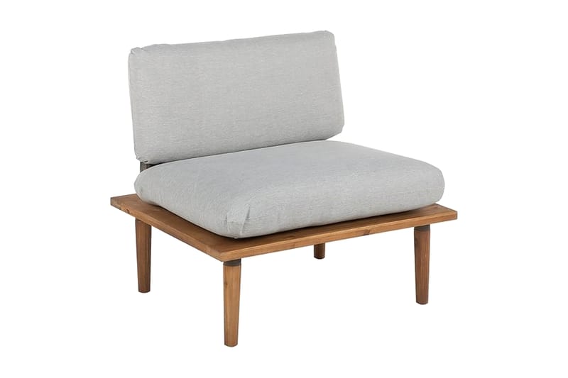 Frascati Loungegrupp Utomhus 80 cm - Grå - Utemöbler - Loungemöbler - Loungegrupp & Loungeset