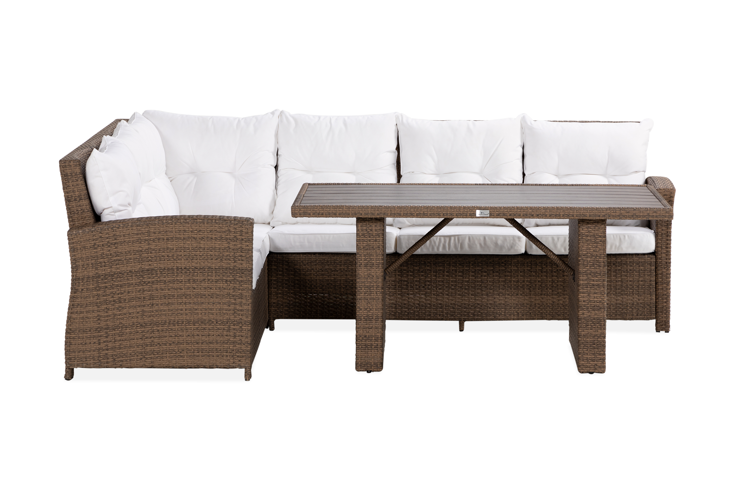 Comfort Garden James Loungegrupp Vänster Aintwood - Sand & Loungeset Vit,Brun