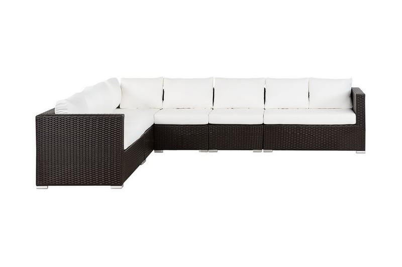 Calizza Loungegrupp Utomhus Konstrotting - Brun - Utemöbler - Loungemöbler - Loungesoffa