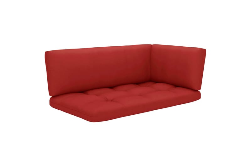 Pallsoffgrupp med dynor 6 delar impregnerad furu - Brun - Loungesoffa - Utesoffa