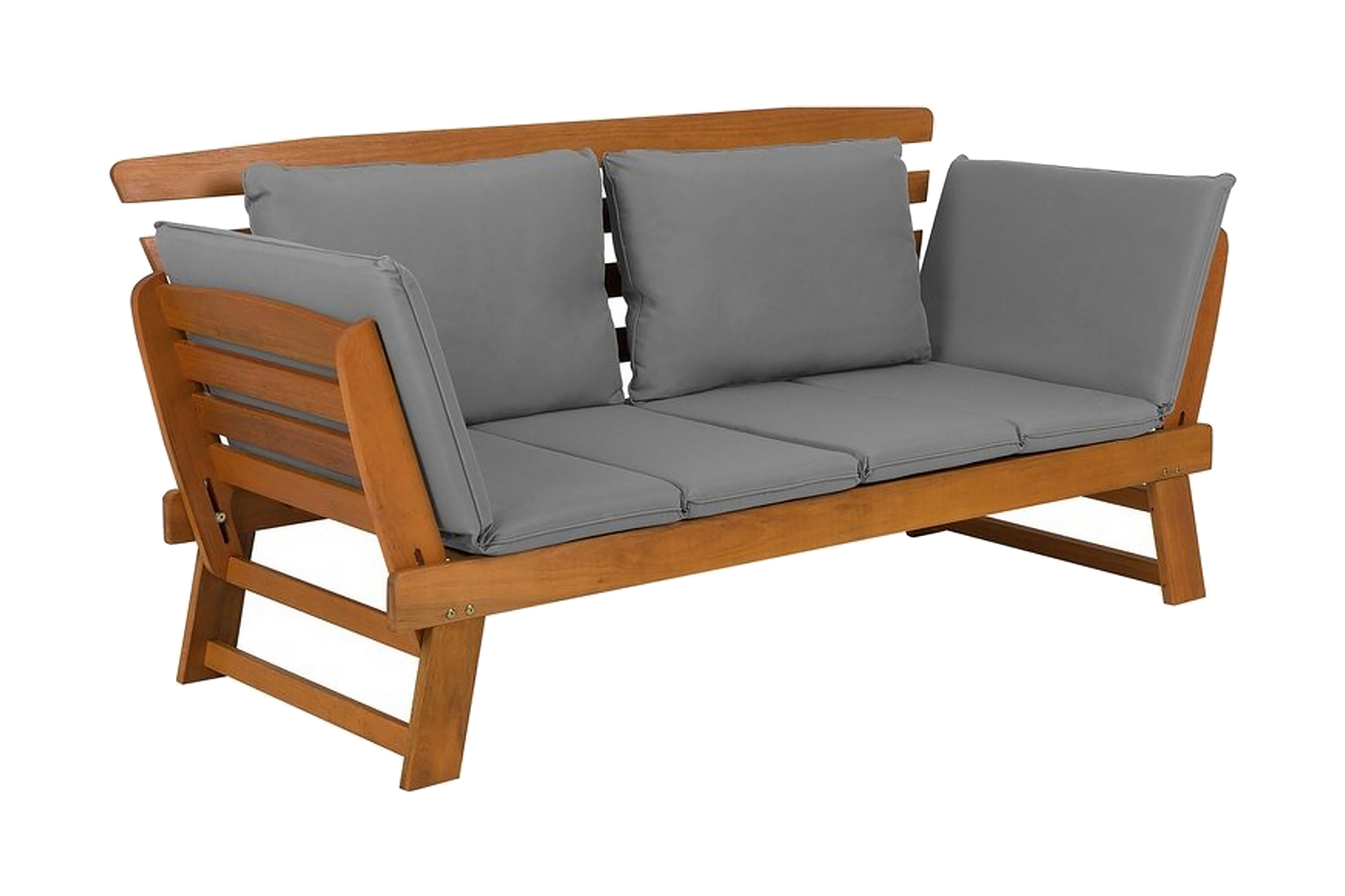 Portici Trädgårdssoffa 210 cm - Trä/Natur Loungesoffa Natur Tyg