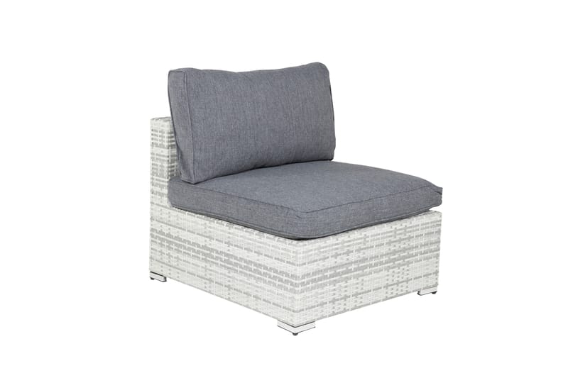 Amazon Mittmodul - Vit - Utemöbler - Loungemöbler - Modulsoffa utomhus - Mittmodul utesoffa