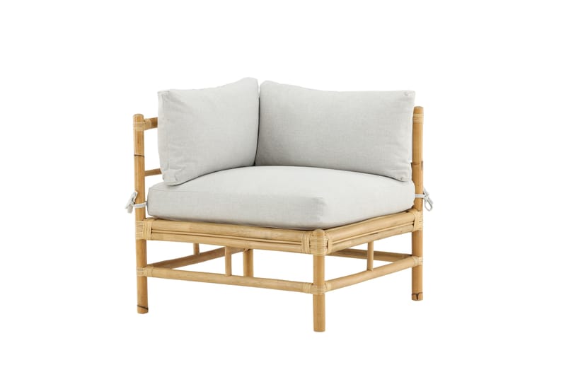 Cane Hörnmodul - Beige - Utemöbler - Loungemöbler - Modulsoffa utomhus - Hörnmodul utesoffa