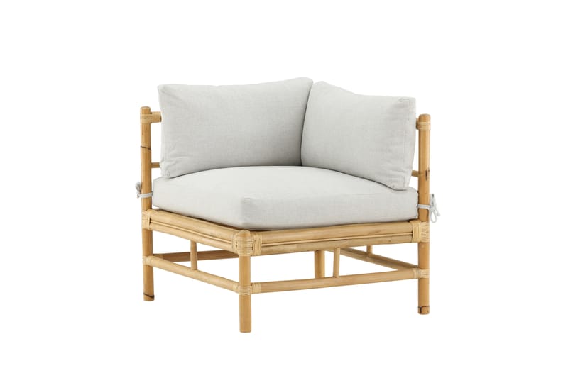 Cane Hörnmodul - Beige - Utemöbler - Loungemöbler - Modulsoffa utomhus - Hörnmodul utesoffa