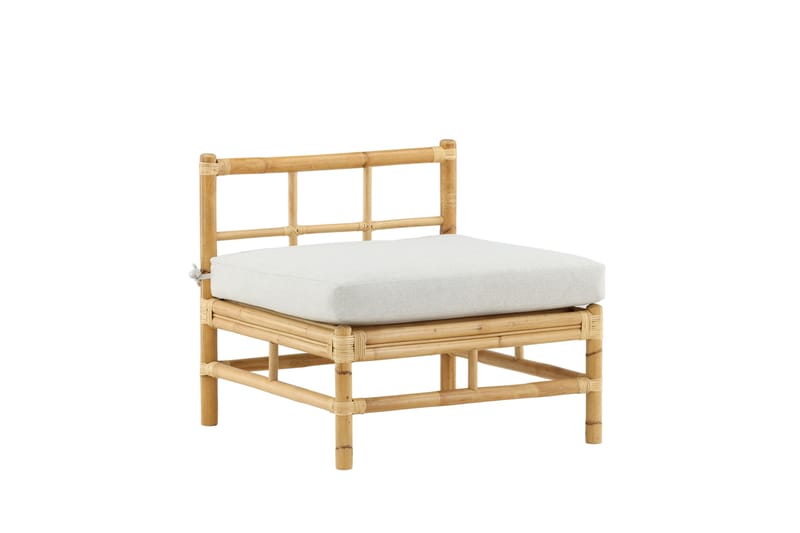 Cane Mittmodul - Beige - Utemöbler - Loungemöbler - Modulsoffa utomhus - Mittmodul utesoffa