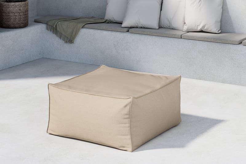 Rambo Fotpall Utomhus - Beige - Utemöbler - Loungemöbler - Modulsoffa utomhus - Fotpall & pall utomhus