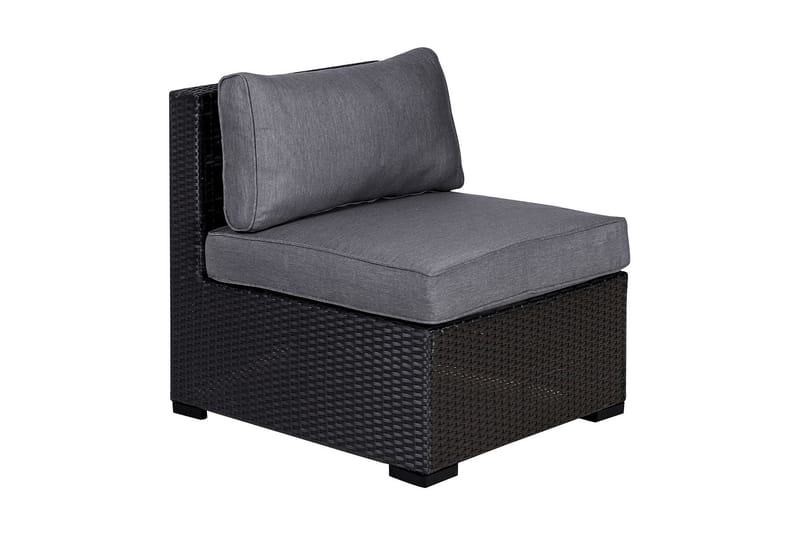 Sevilla Modulsoffa Utomhus 84x71xH65 cm Mittmodul Svart - Utemöbler - Loungemöbler - Modulsoffa utomhus - Mittmodul utesoffa