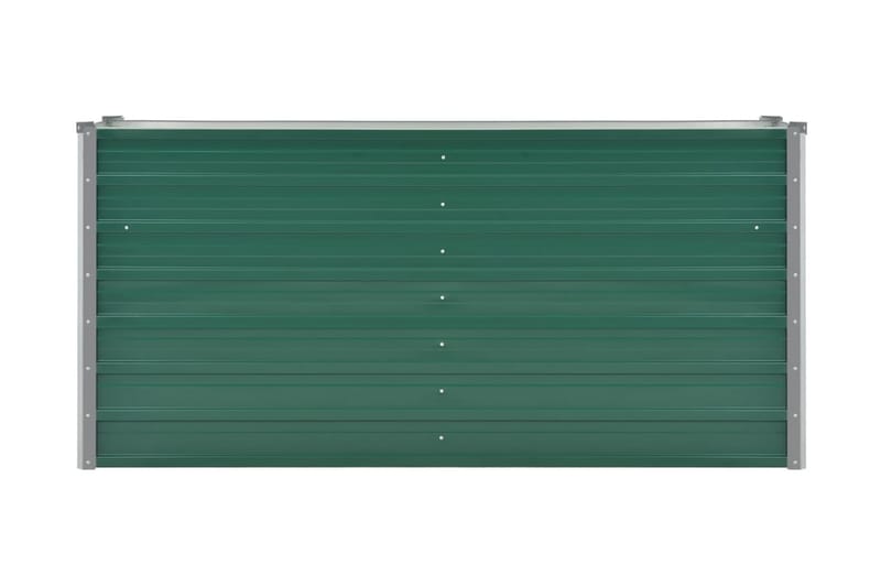Odlingslåda upphöjd galvaniserat stål 160x40x77 cm grön - Grön - Blomlåda - Utomhuskrukor