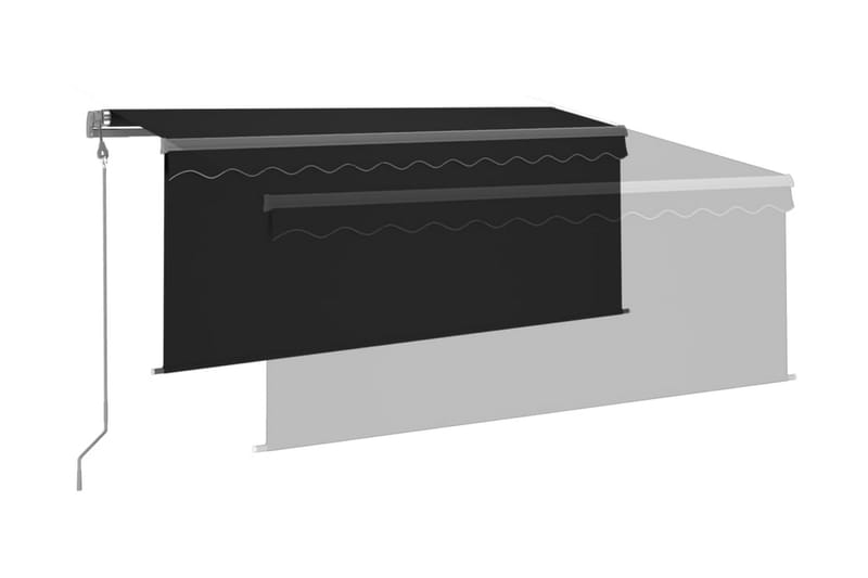 Automatiserad markis med rullgardin 3x2,5m antracit - Antracit - Fönstermarkis - Markiser - Solskydd fönster