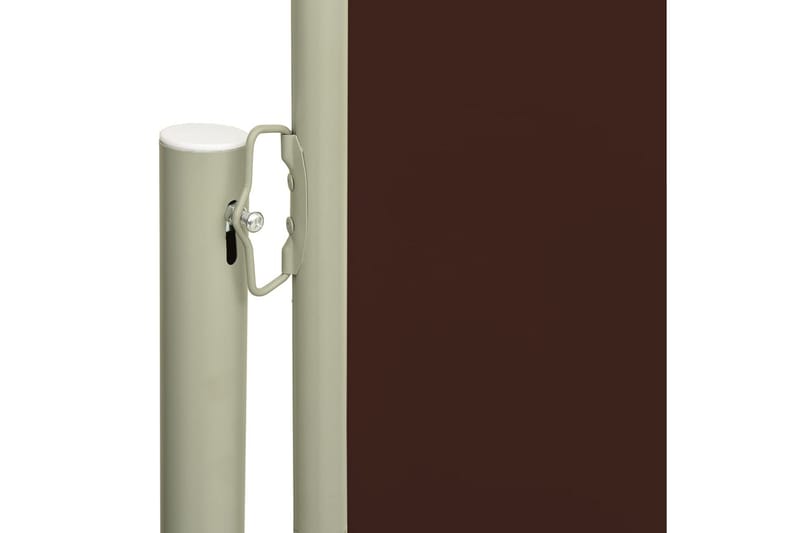 Infällbar sidomarkis 117x600 cm brun - Brun - Balkongmarkis - Markiser - Sidomarkis - Balkongskydd & insynsskydd balkong