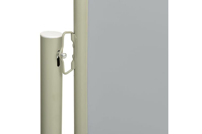 Infällbar sidomarkis 117x600 cm grå - Grå - Balkongmarkis - Markiser - Sidomarkis - Balkongskydd & insynsskydd balkong