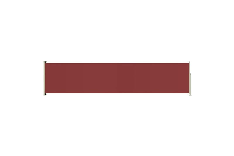 Infällbar sidomarkis 140x600 cm röd - Röd - Balkongmarkis - Markiser - Sidomarkis - Balkongskydd & insynsskydd balkong