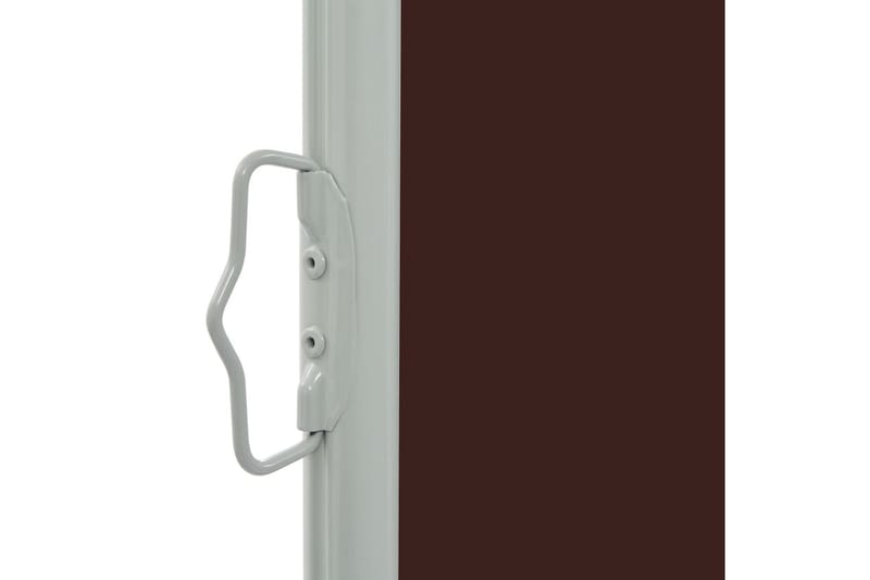 Infällbar sidomarkis 60x300 cm brun - Brun - Balkongmarkis - Markiser - Sidomarkis - Balkongskydd & insynsskydd balkong