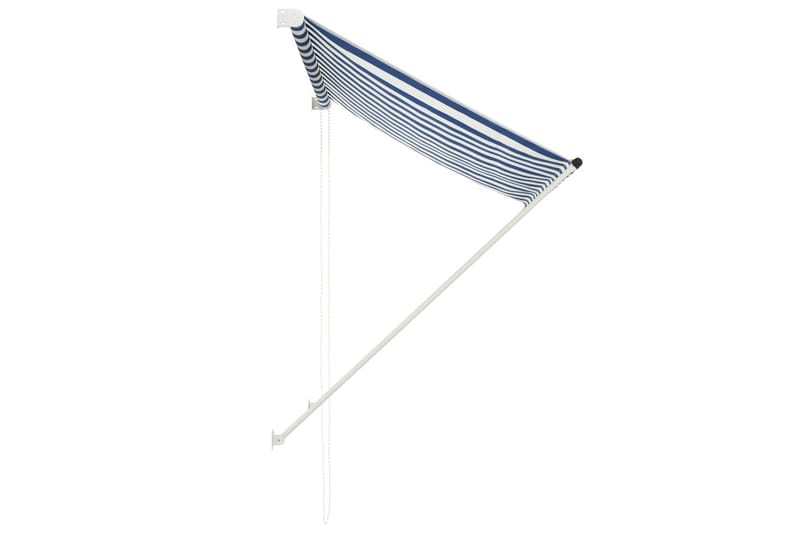 Markis 150x150 cm blå och vit - Flerfärgad - Fönstermarkis - Markiser - Solskydd fönster