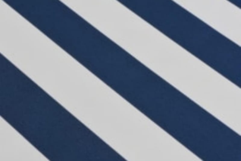 Markis manuellt infällbar 600 cm blå/vit - Blå - Balkongmarkis - Markiser - Terrassmarkis