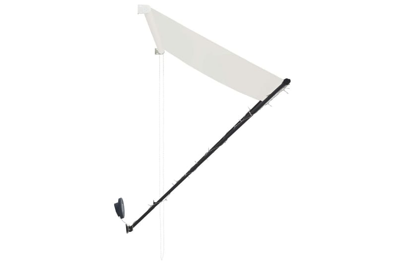 Markis med LED 300x150 cm gräddvit - Vit - Utemöbler - Solskydd - Markiser - Fönstermarkis