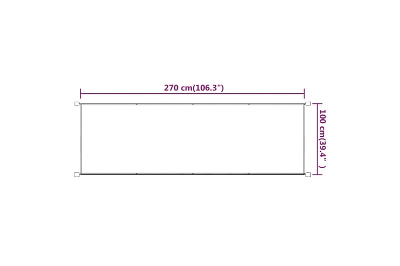 Markis vertikal blå 100x270 cm oxfordtyg - Blå - Fönstermarkis - Markiser - Solskydd fönster