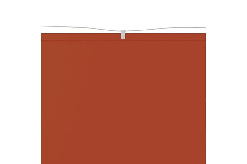 Markis vertikal terrakotta 100x1200 cm oxfordtyg - Röd - Fönstermarkis - Markiser - Solskydd fönster