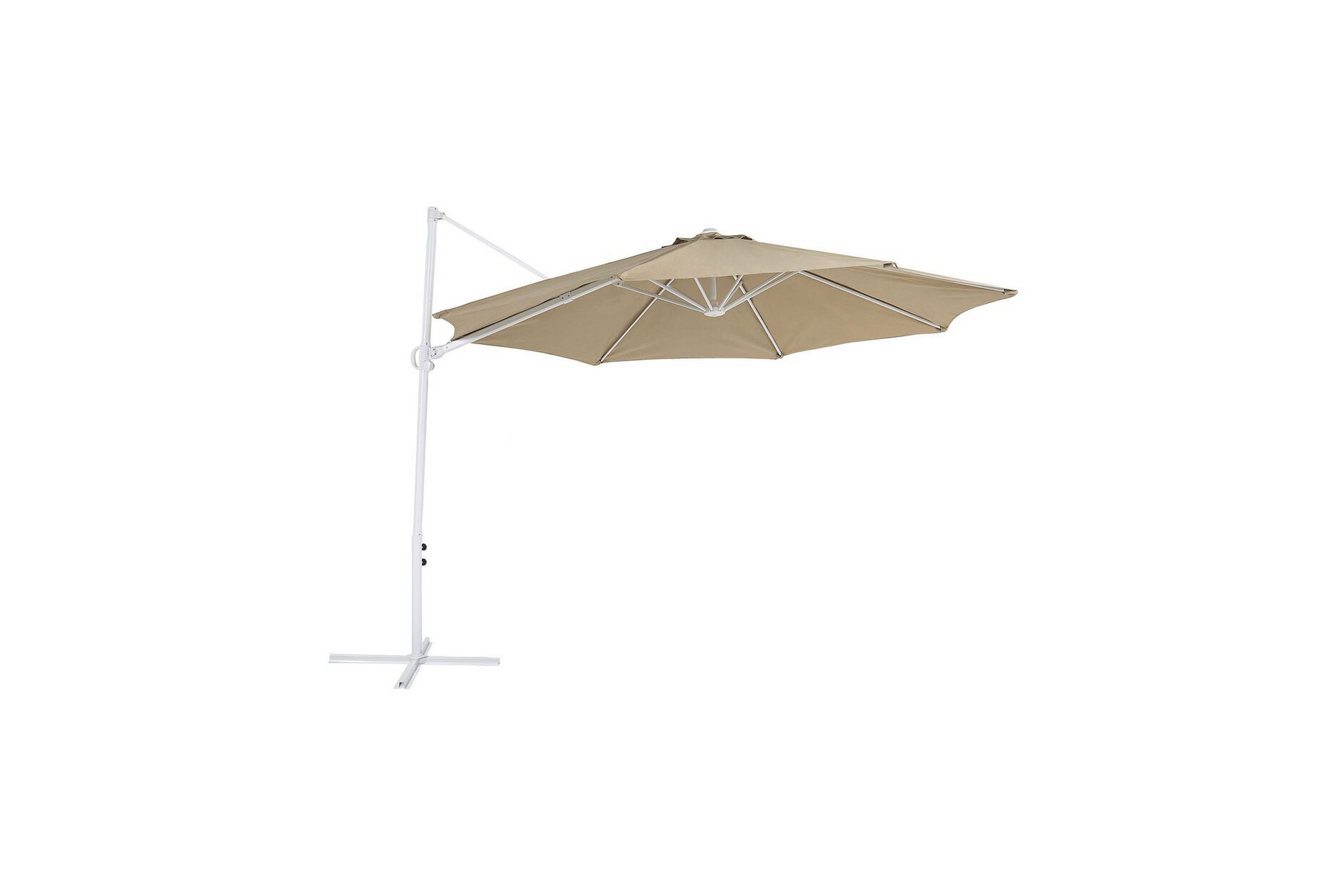 Calimera Hängparasoll 295 cm - Beige/Vit & frihängande parasoll Vit,Beige