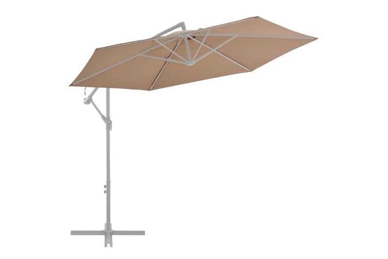Reservtyg för frihängande parasoll taupe 300 cm - Hängparasoll & frihängande parasoll