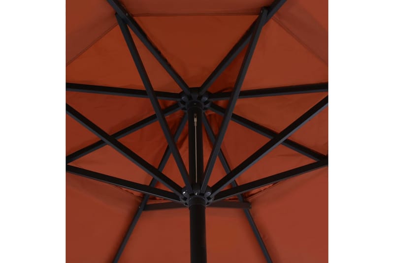 Parasoll med portabel bas terrakotta - Orange - Parasoll