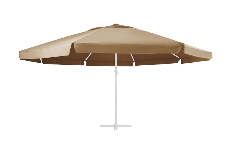 Reservtyg för parasoll taupe 600 cm - Beige - Parasoll