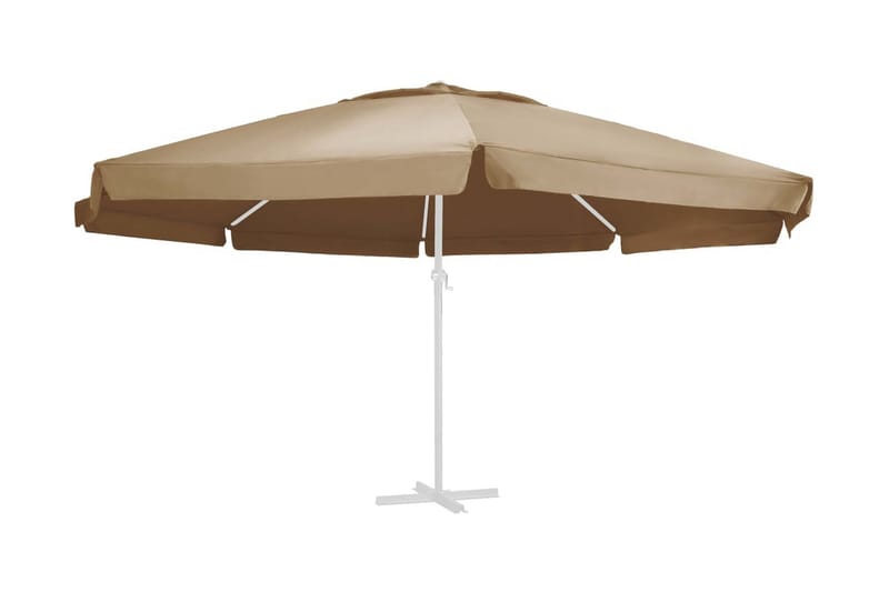 Reservtyg för parasoll taupe 600 cm - Beige - Utemöbler - Solskydd - Parasoll