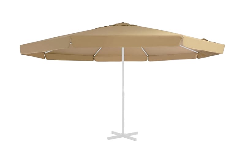Reservtyg för parasoll taupe 500 cm - Beige - Parasoll