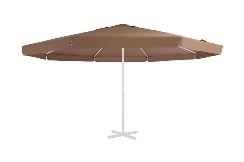 Reservtyg för parasoll sandfärgat 500 cm - Gul - Parasoll