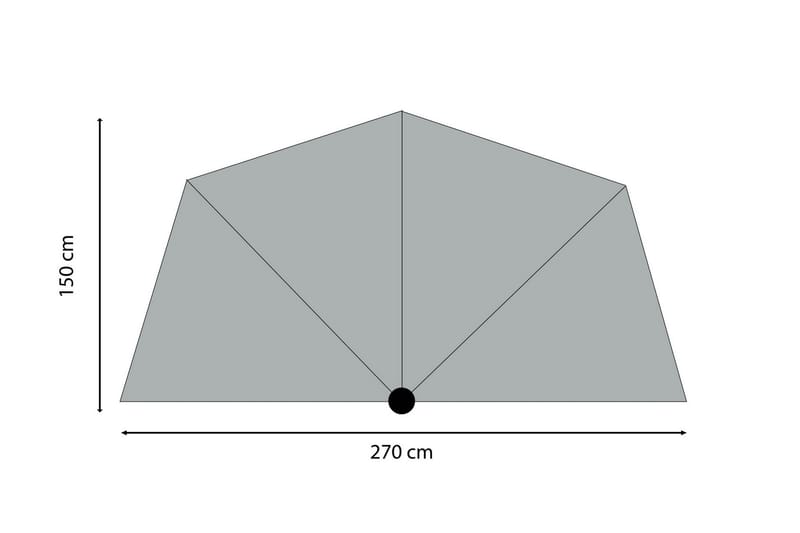 Sunwave Parasoll 270 cm - Madison - Parasoll