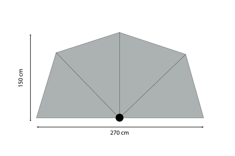 Sunwave Parasoll 270 cm - Madison - Parasoll