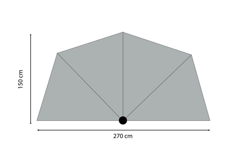 Sunwave Parasoll 270 cm - Madison - Parasoll