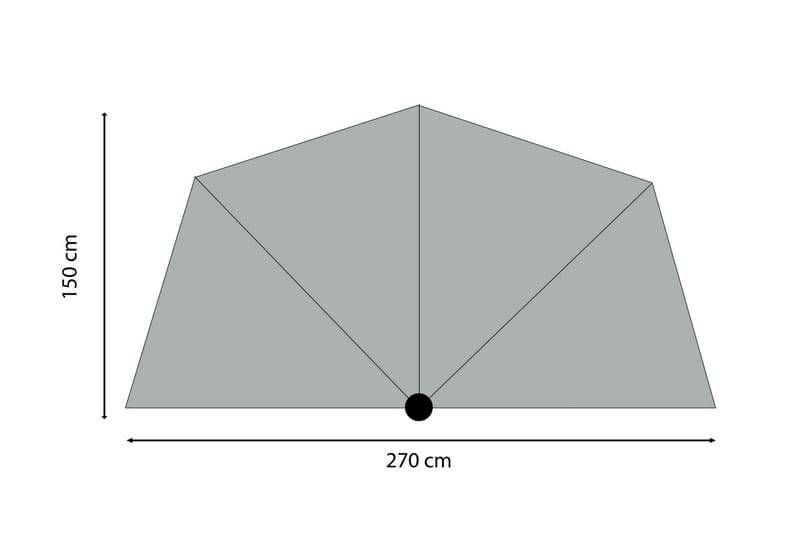 Sunwave Parasoll 270 cm - Madison - Parasoll