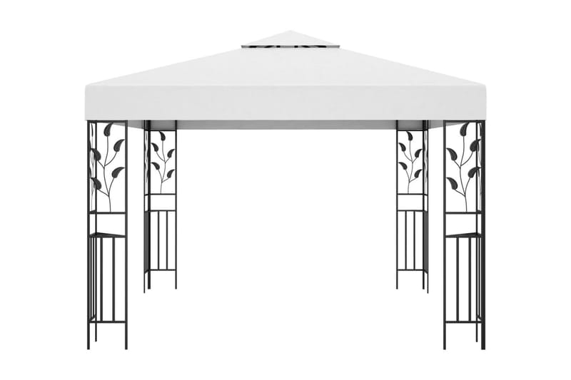 Paviljong 3x3 m vit 180 g/m² - Vit - Paviljong - Paviljong med tak - Grilltält