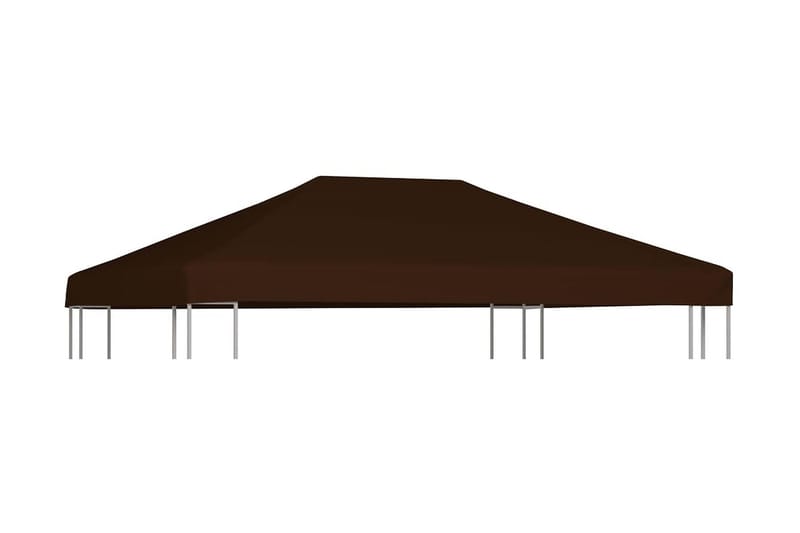 Paviljongtak 310 g/m² 3x4 m brun - Brun - Paviljongtak