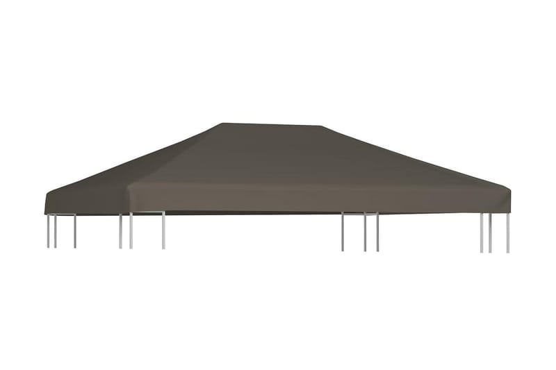 Paviljongtak 310 g/m² 3x4 m taupe - Brun - Paviljongtak