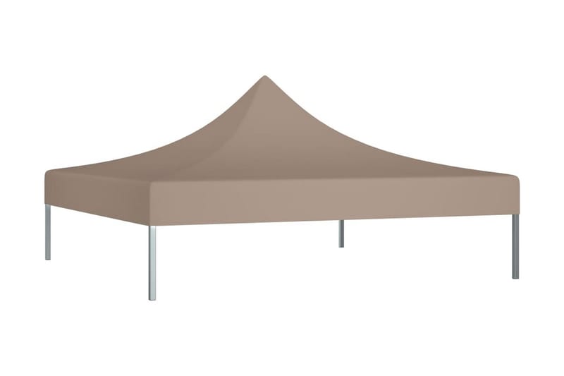 Tak till partytält 2x2 m taupe 270 g/m² - Taupe - Utemöbler - Solskydd - Paviljong - Paviljongtak