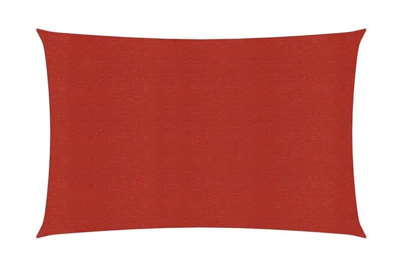 Solsegel 160 g/m² röd 4x5 m HDPE - Röd - Solsegel