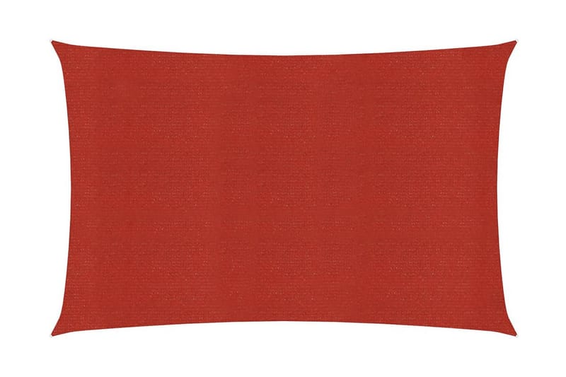 Solsegel 160 g/m² röd 5x7 m HDPE - Röd - Solsegel